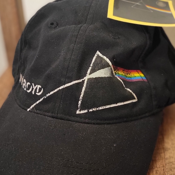 NWT Vintage Pink Floyd Dark Side Of The Moon Adjustable Hat Cap distressed - Picture 2 of 14